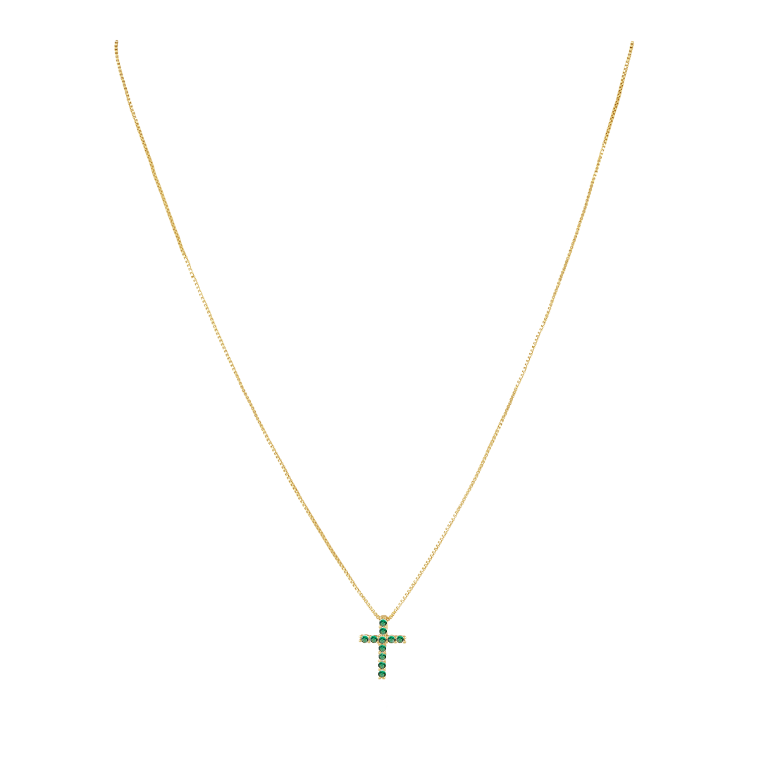 Raya CZ Cross Emerald Main image