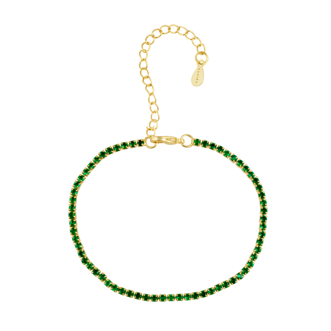 Chloe Tennis Bracelet Emerald Main image