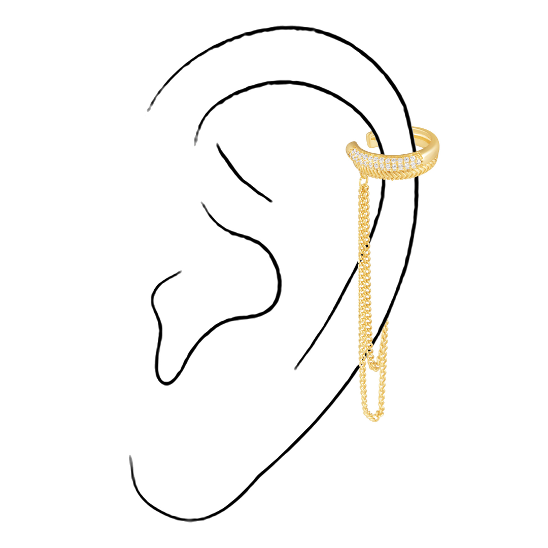 Billie Chain Ear Cuff Main image