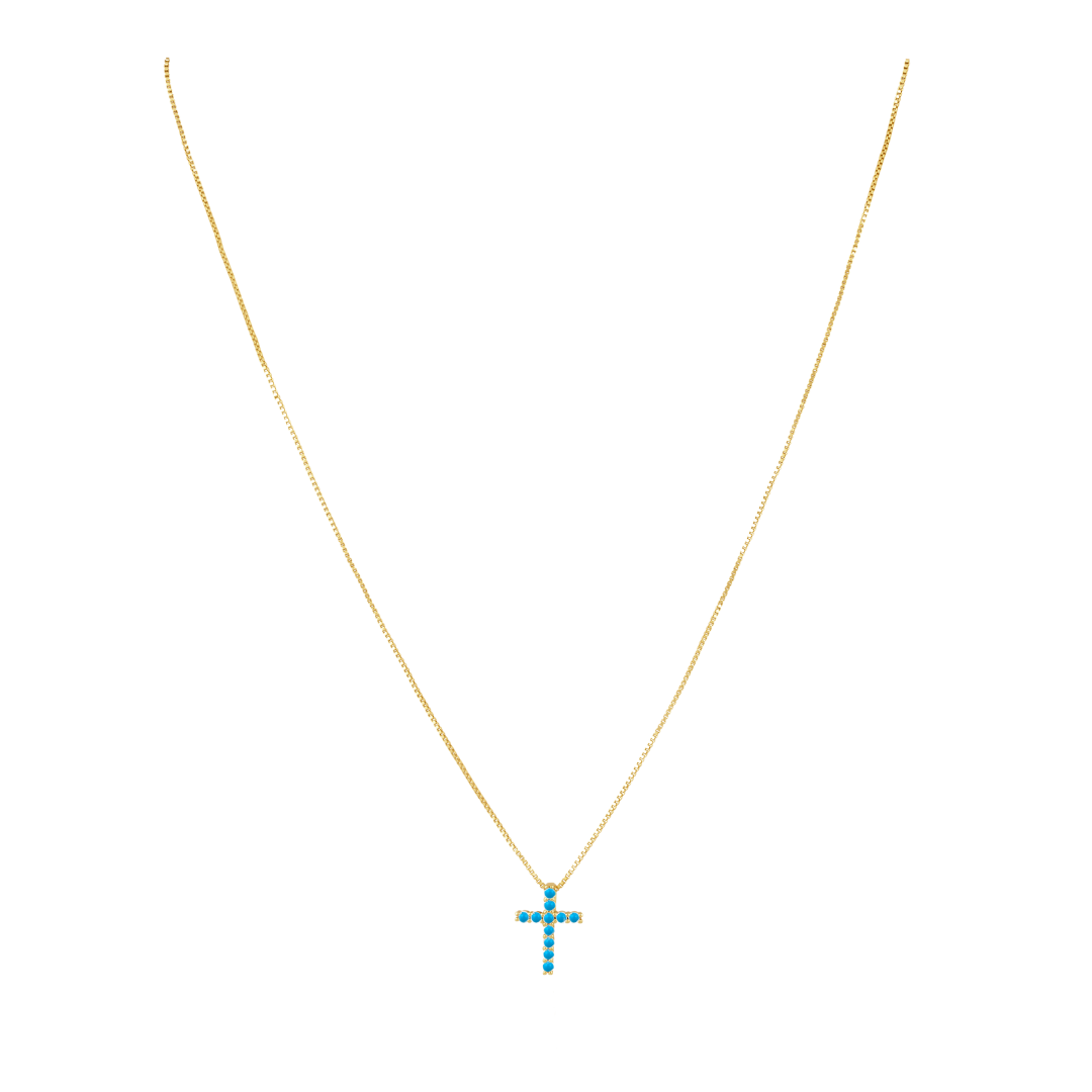 Raya CZ Cross Turquoise Main image