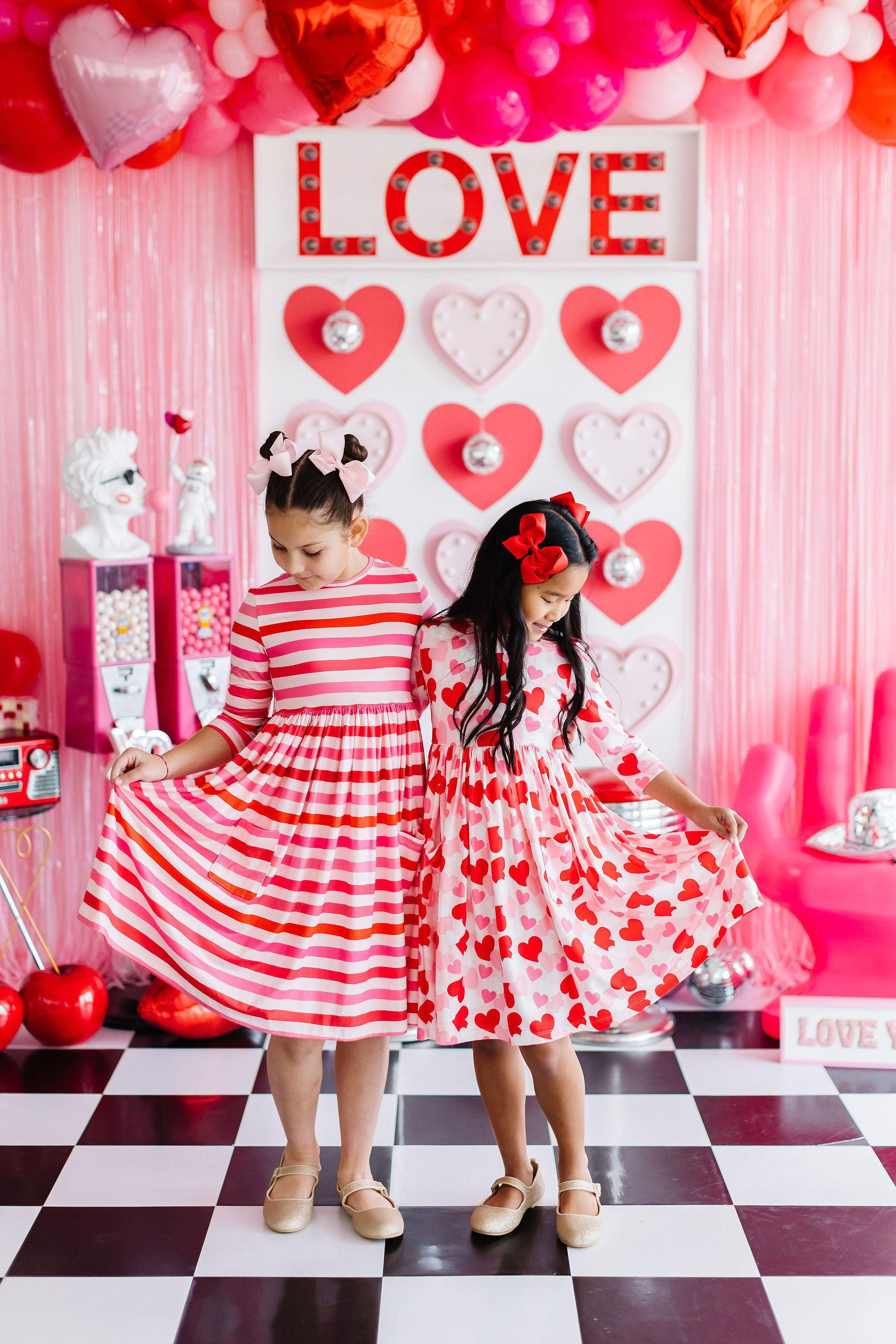 All You Need is Love 3/4 Sleeve Pocket Twirl Dress Secondary image