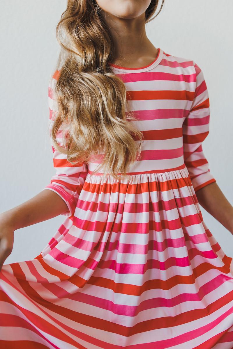 Mila & Rose After the Rain Twirl Dress Duo – All You Need is Love 3/4 Sleeve Pocket Twirl Dress