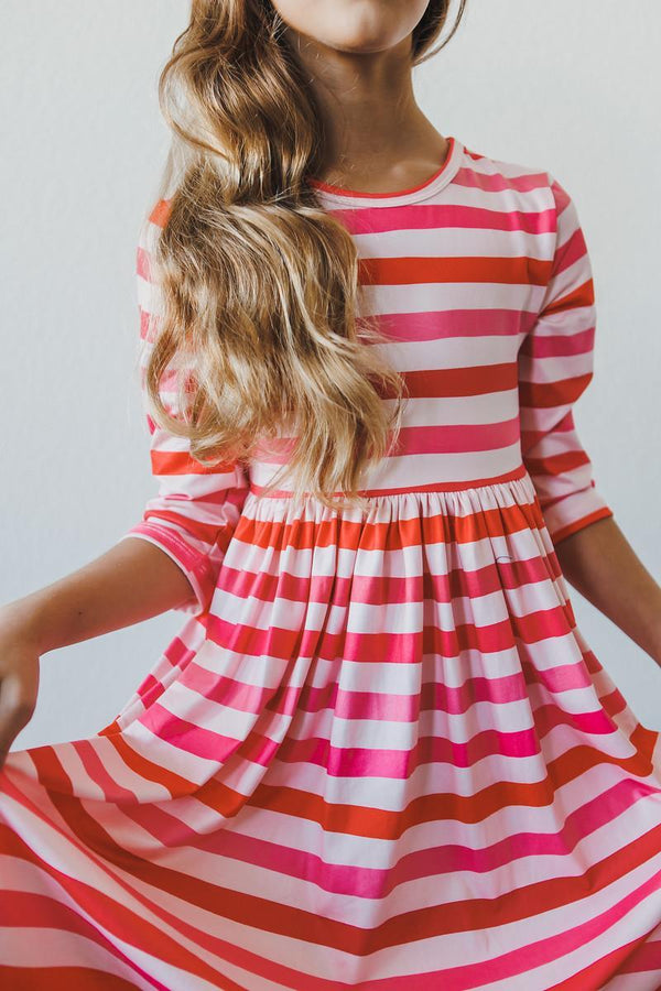 Mila & Rose After the Rain Twirl Dress Duo – All You Need is Love 3/4 Sleeve Pocket Twirl Dress