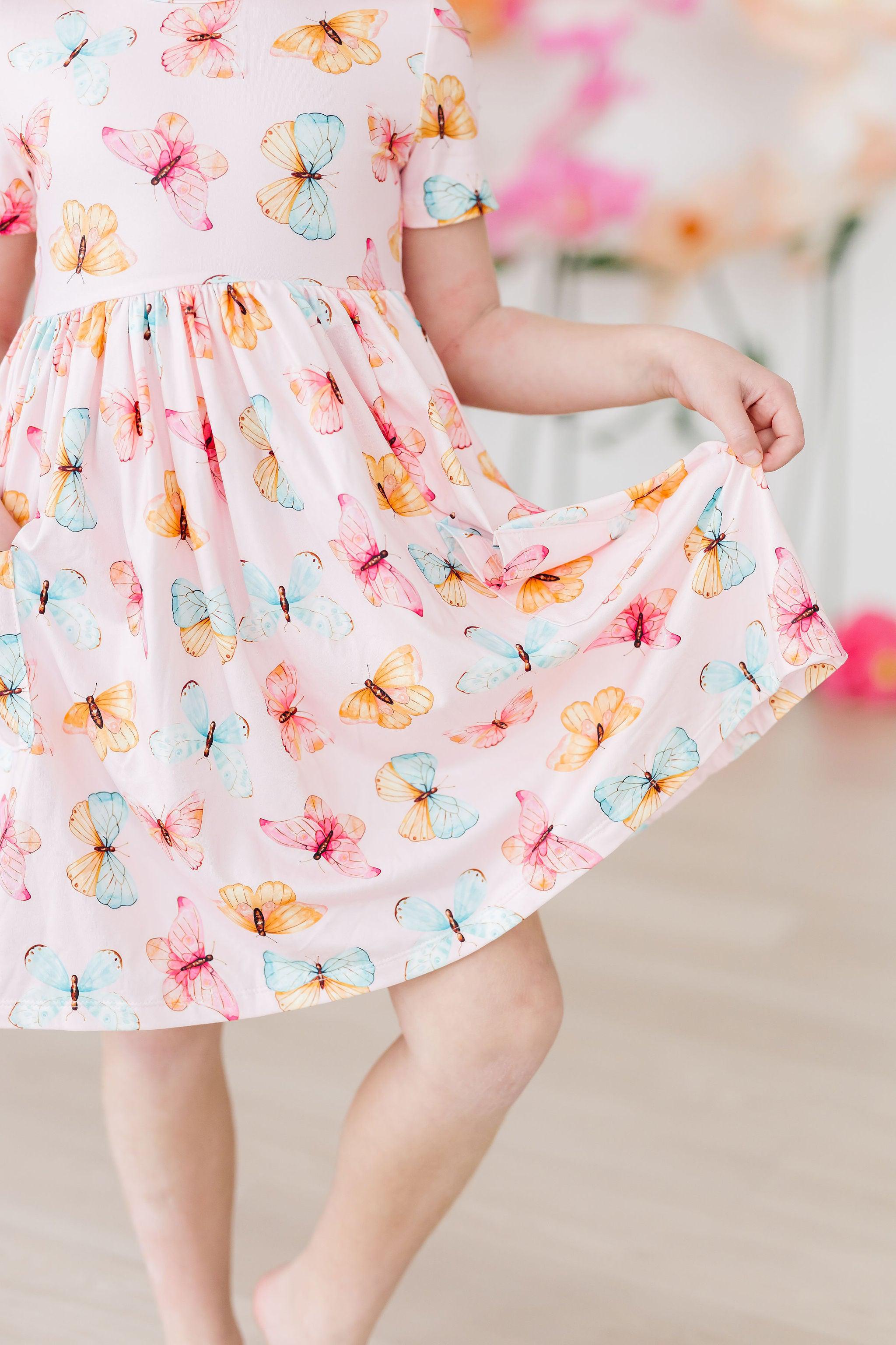 Butterfly Kisses S/S Pocket Twirl Dress Secondary image