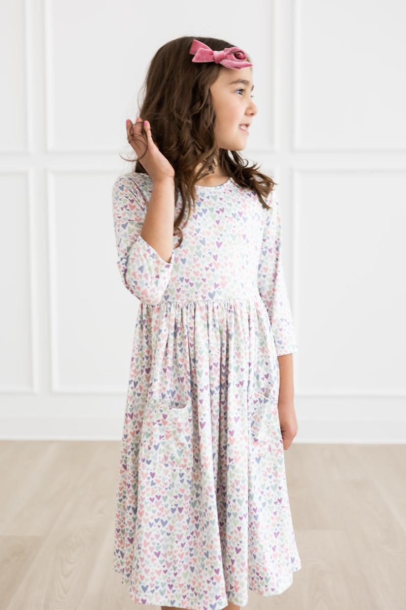 One in a Million 3/4 Sleeve Pocket Twirl Dress Main image