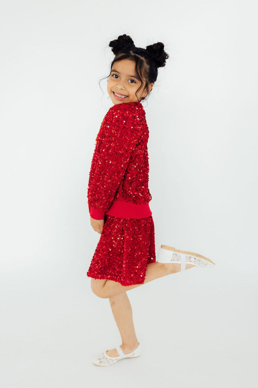 Red Velvet Sequin Jacket Secondary image