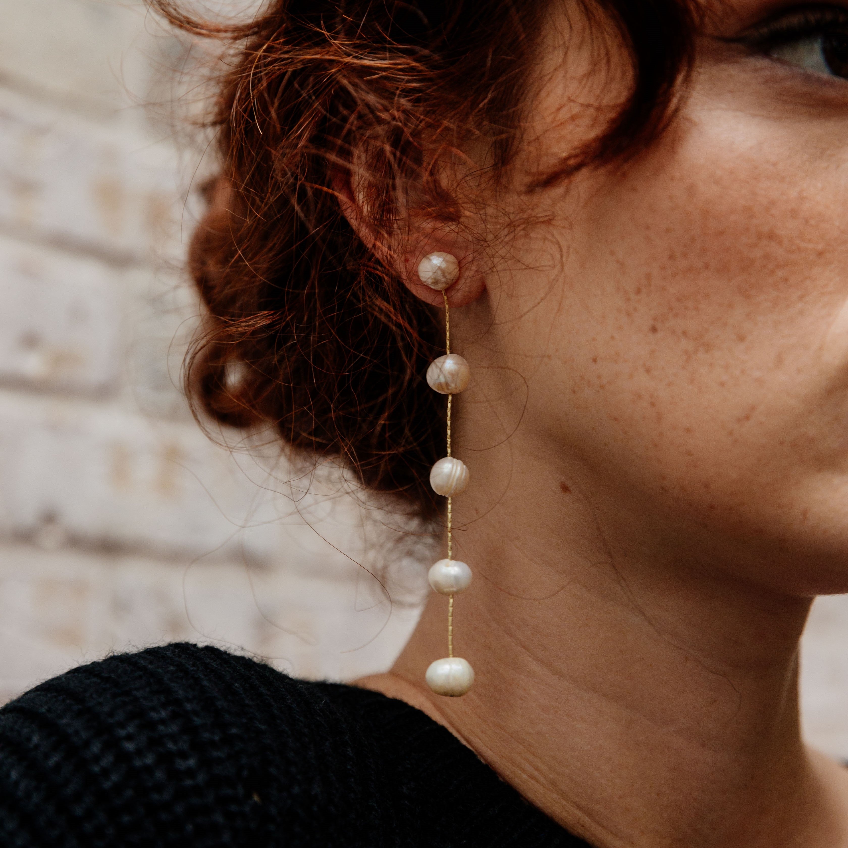 Valentina Pearl Drop Earrings Secondary image