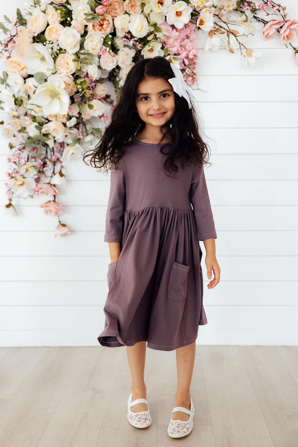 Vintage Violet 3/4 Sleeve Pocket Twirl Dress Secondary image