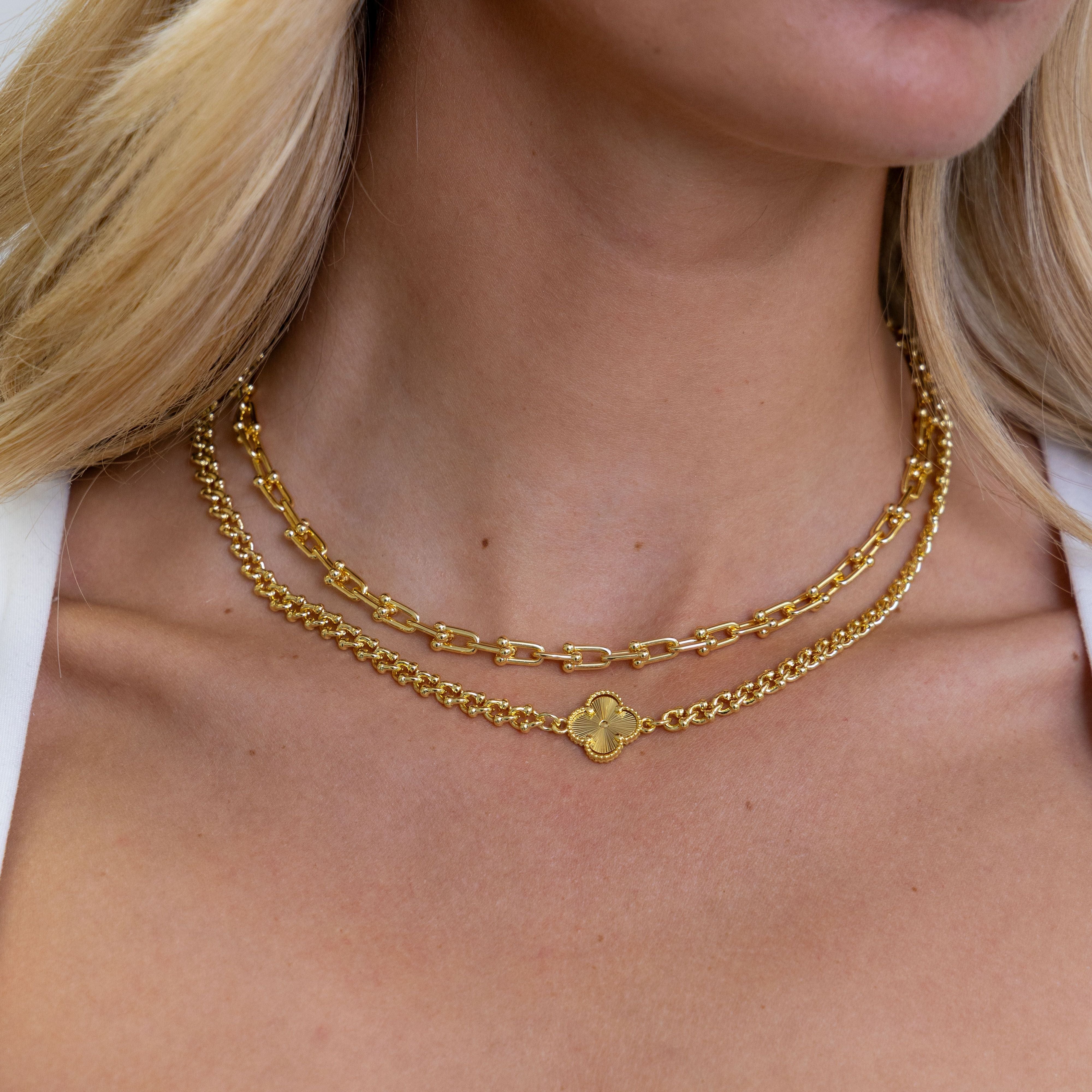 Rosalie Clover Chain Necklace Secondary image