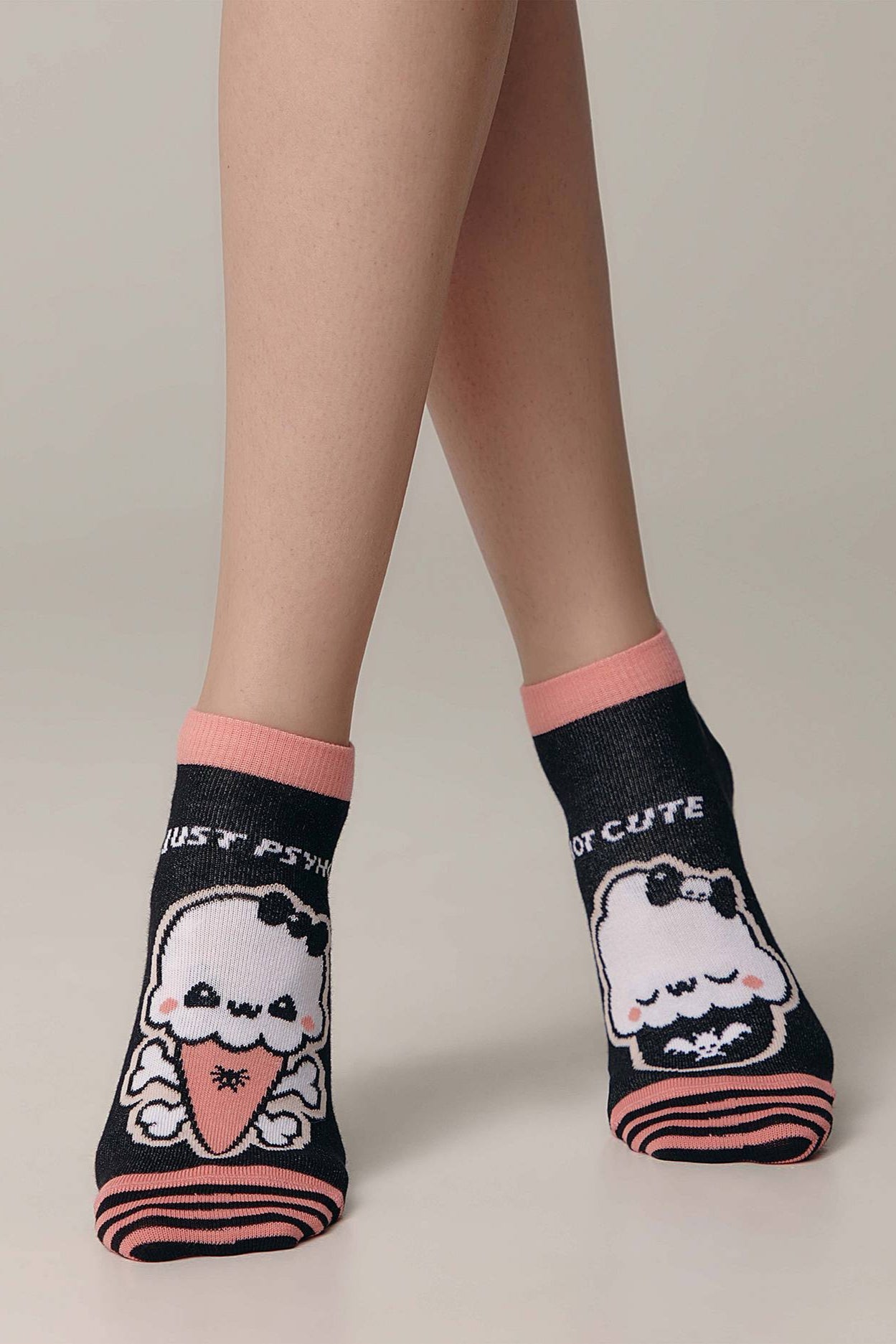 Cotton Ankle Socks Conte Happy 358 - Cute Secondary image