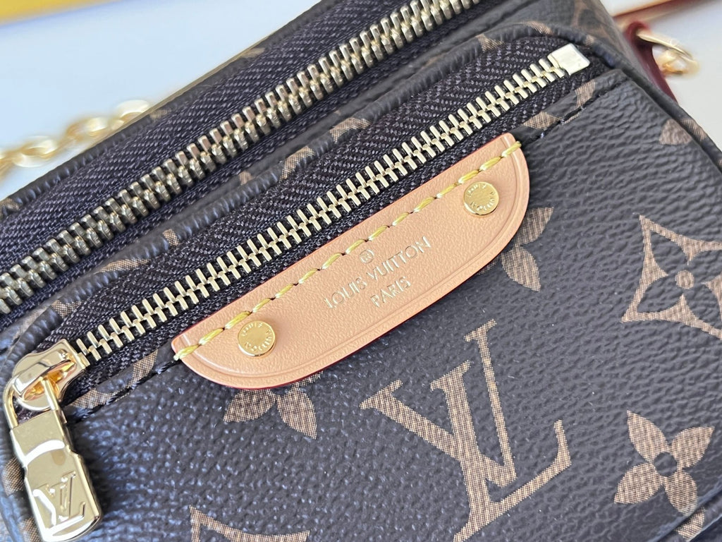Louis Vuitton Monogram Crossbody Belt Bag with Chain Strap