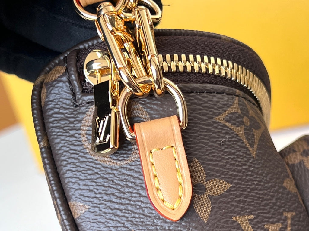 Louis Vuitton Monogram Crossbody Belt Bag with Chain Strap