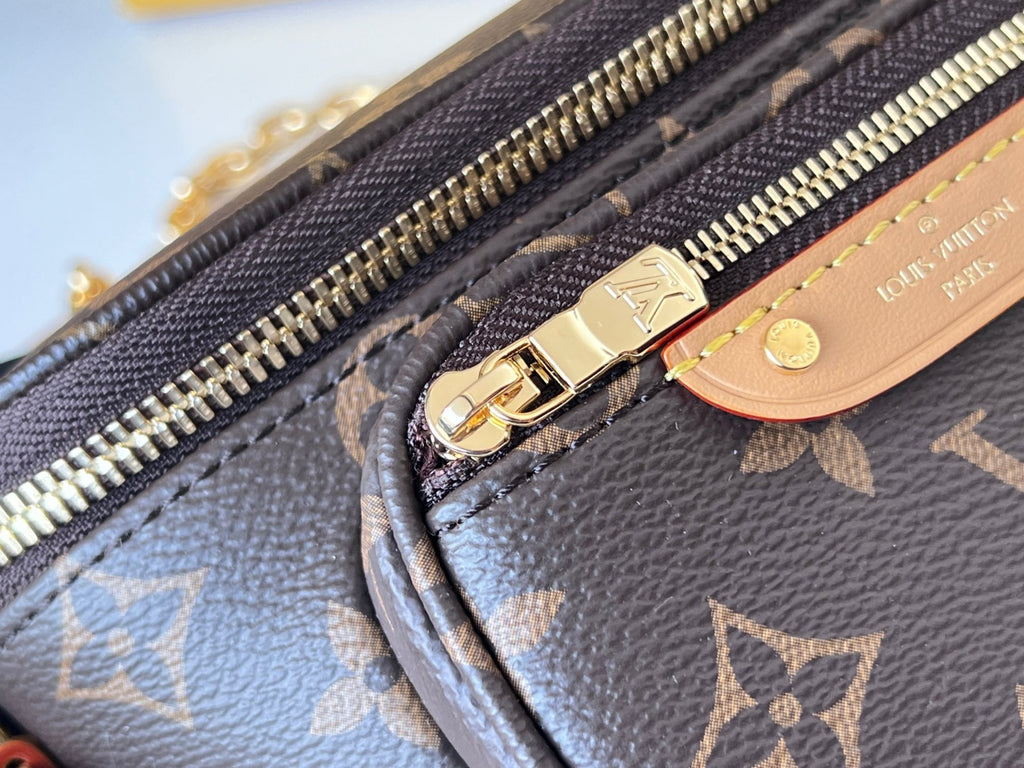 Louis Vuitton Monogram Crossbody Belt Bag with Chain Strap