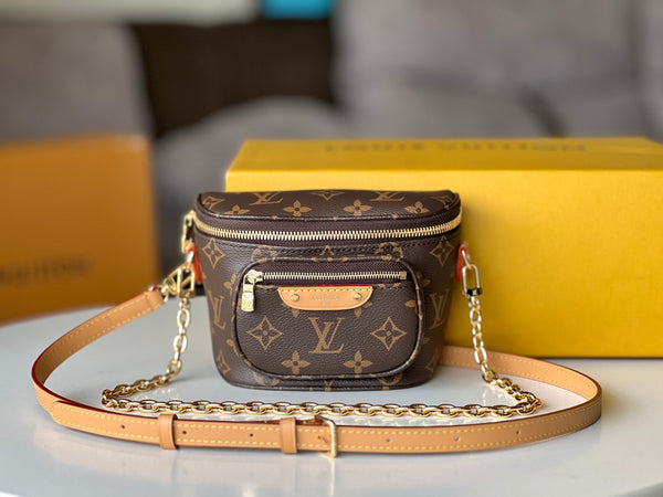 Louis Vuitton Monogram Crossbody Belt Bag with Chain Strap