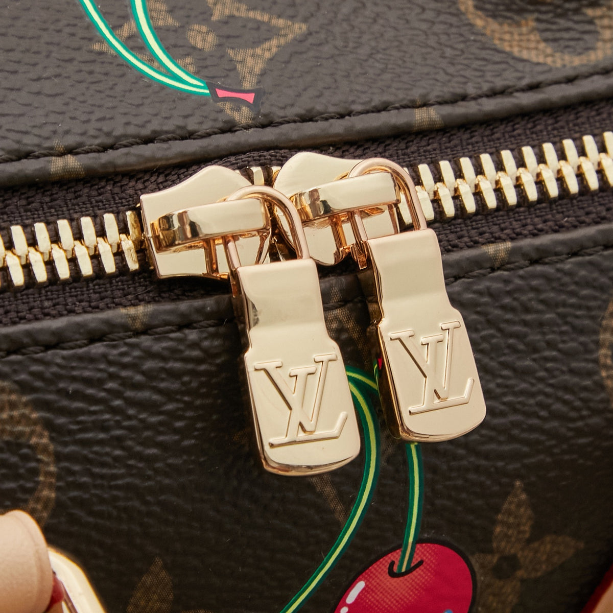 Cherry Mini Dome Handbag with Adjustable Shoulder Strap
