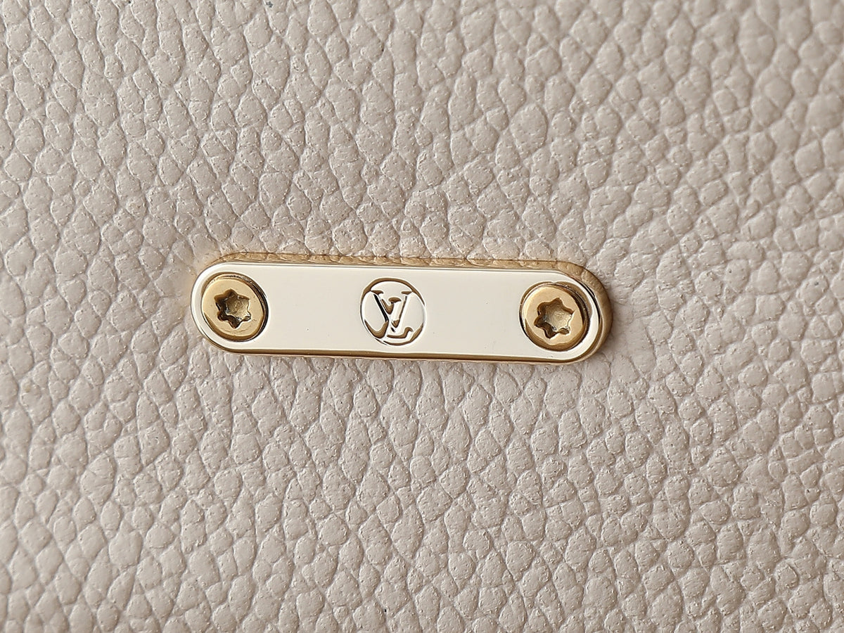 Louis Vuitton White Multicolor Monogram Handbag with Chain Strap