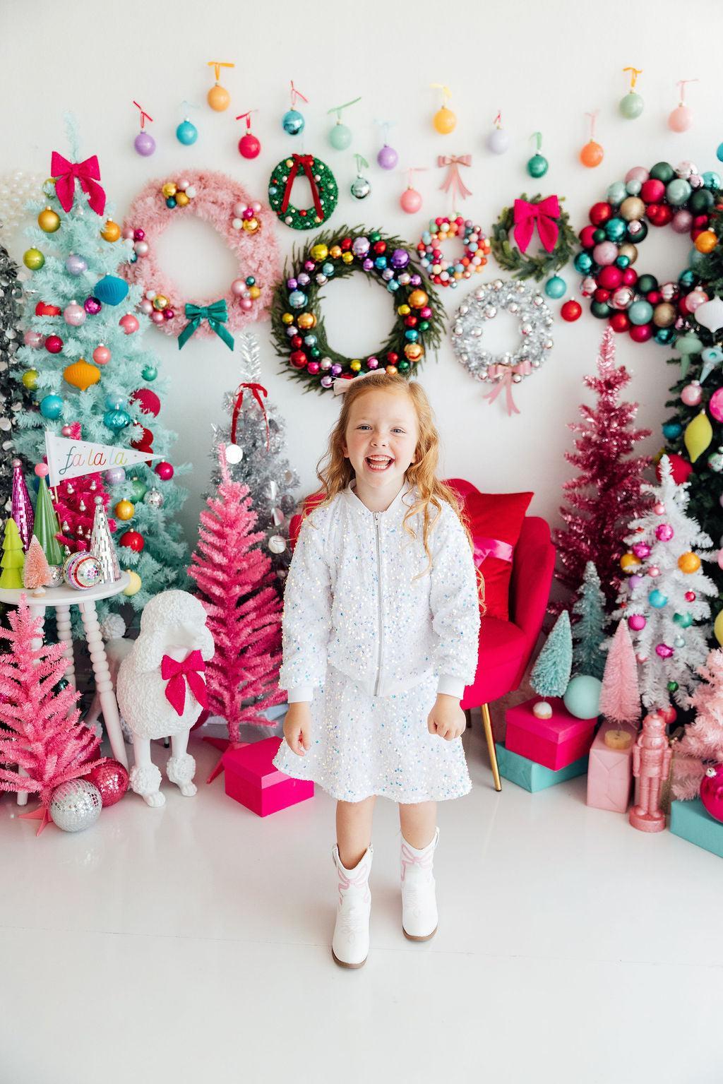 White Velvet Sequin Jacket Secondary image