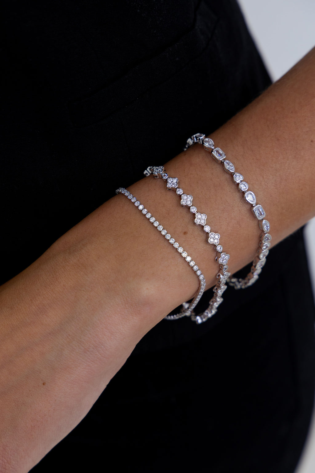 Perrine Bezel Tennis Bracelet