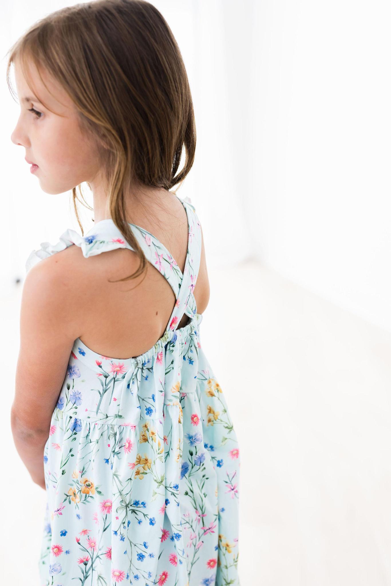 Wild Woods Ruffle Cross Back Dress Main image