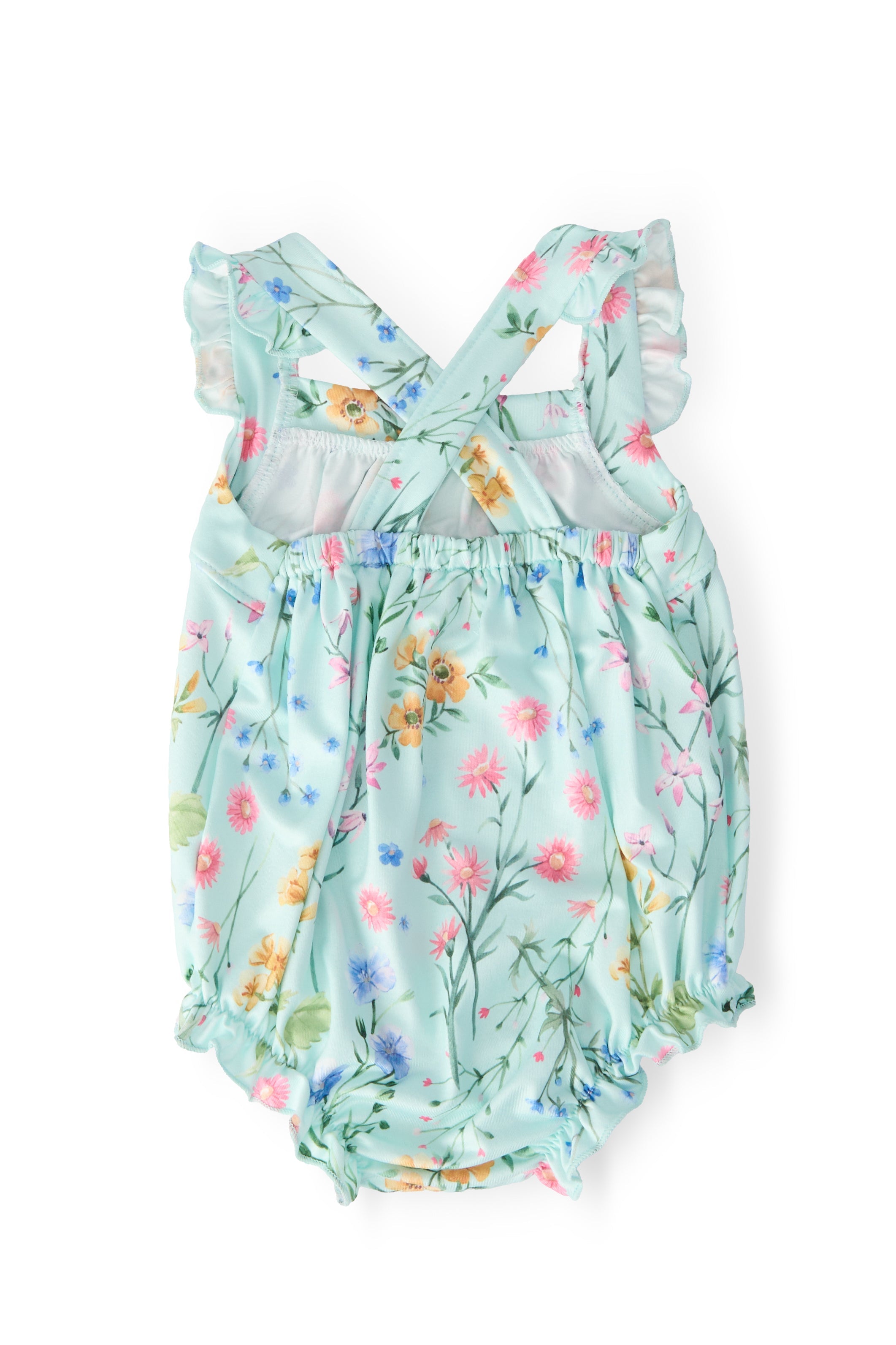Wild Woods Ruffle Cross Back Romper Secondary image