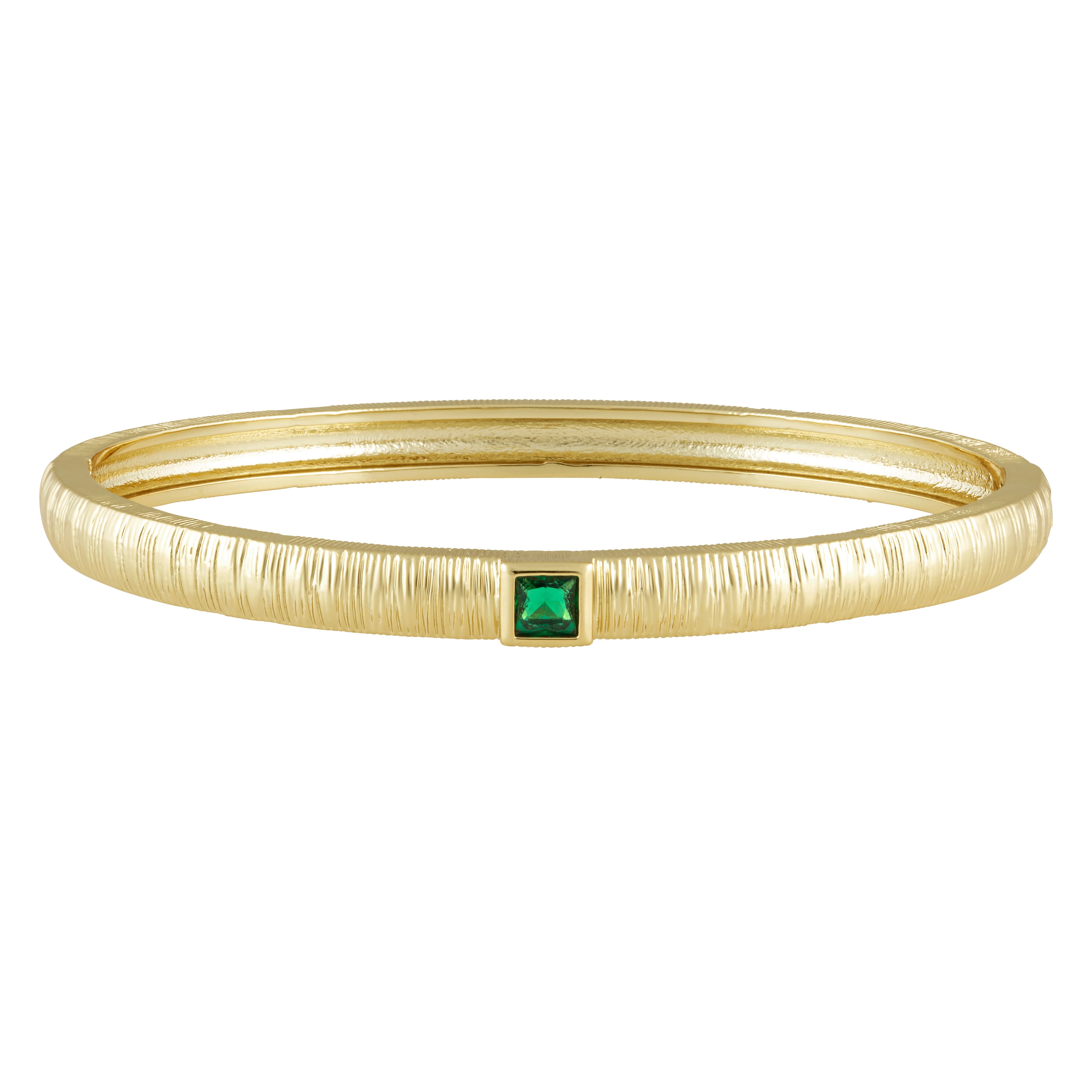 Winnie Cz Bangle - Emerald Main image