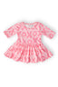 XOXO 3/4 Sleeve Twirl Bodysuit