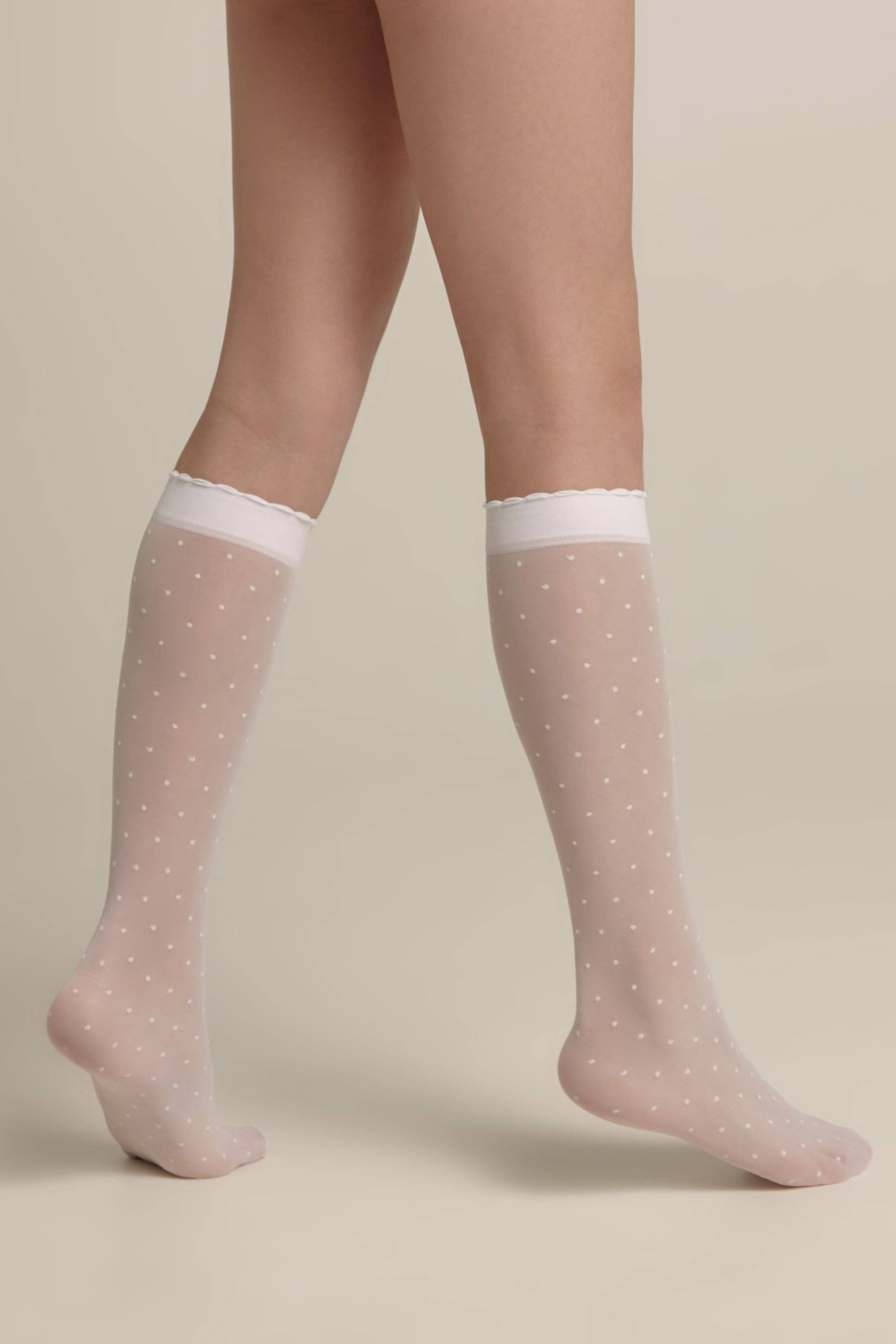 Conte Knee-Highs for girls Dots 20 Den Secondary image