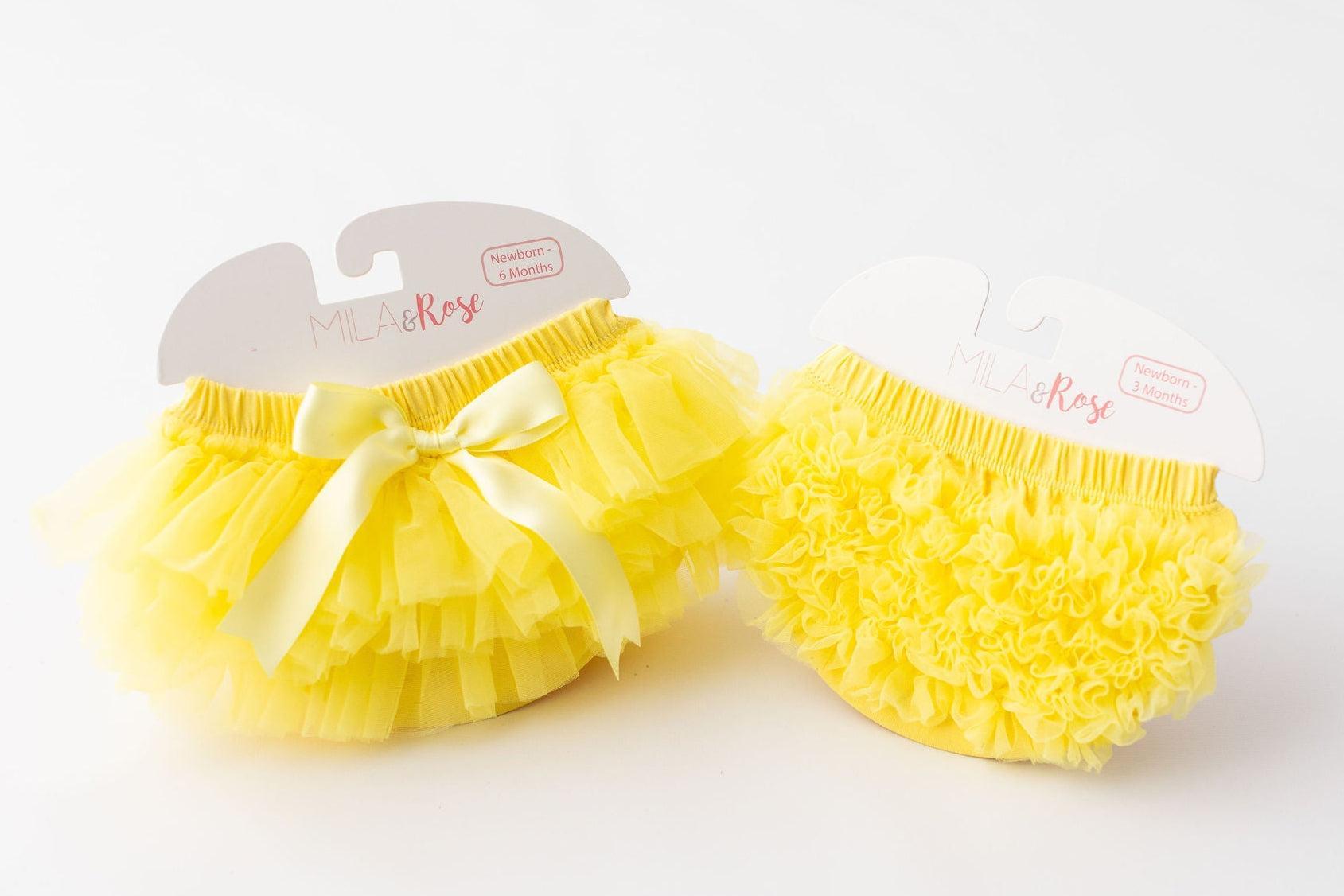 Yellow Ruffle Tutu Bloomer Secondary image
