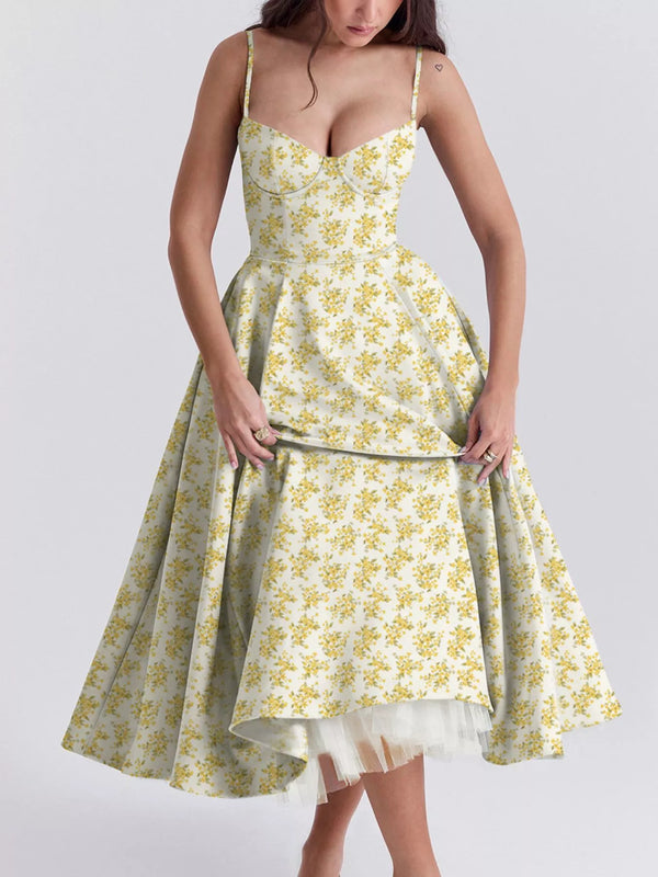 Sweetheart Neck A-Line Midi Dress - product image 21