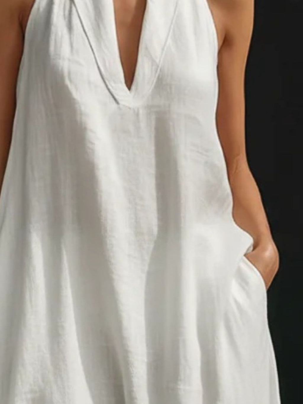 Halter Neck Maxi Dress with Pockets - product image 6