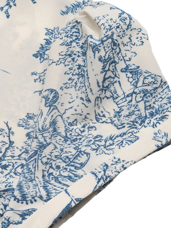Printed Short Sleeve Midi Dress - product image 9