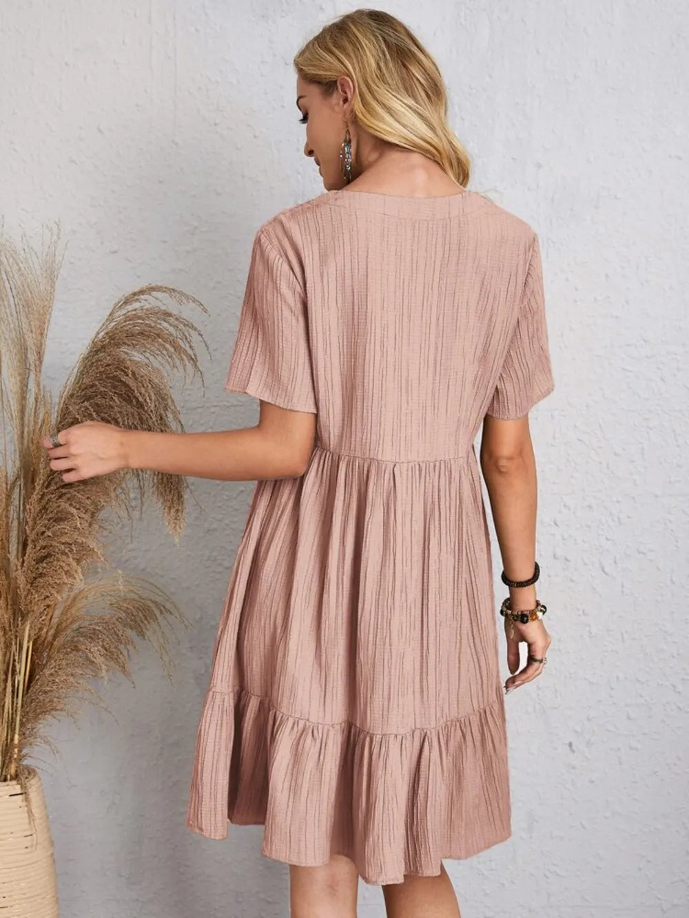 V-Neck Short Sleeve Dress - product image 17