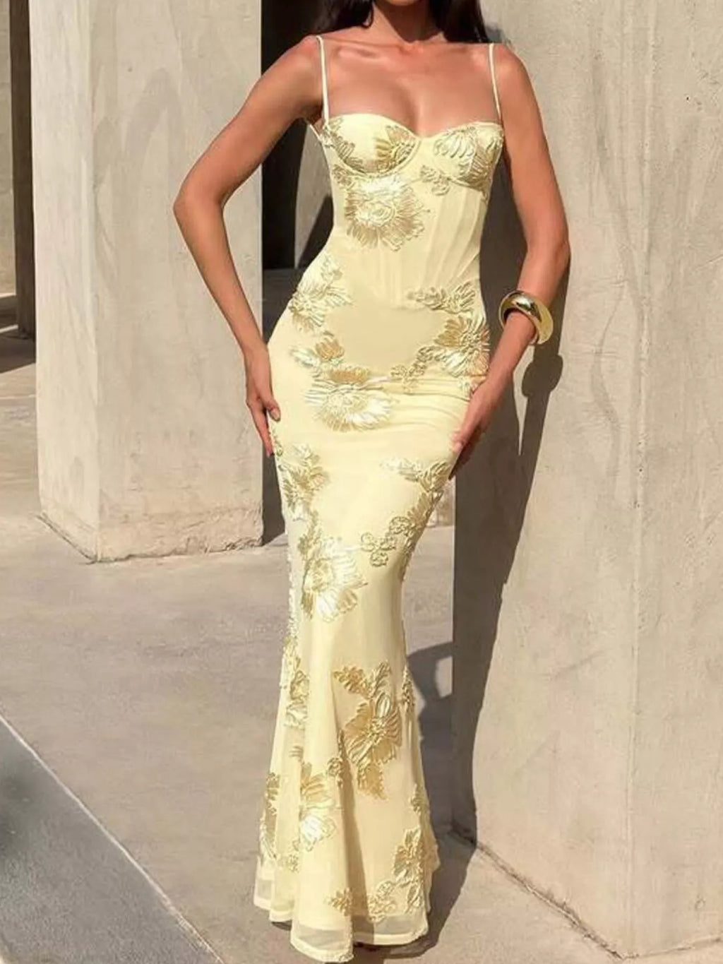 Sweetheart Neck Spaghetti Strap Maxi Dress - product image 10
