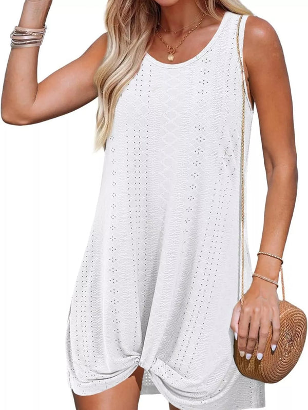 Sleeveless Knotted Hem Tank Dress - product image 11