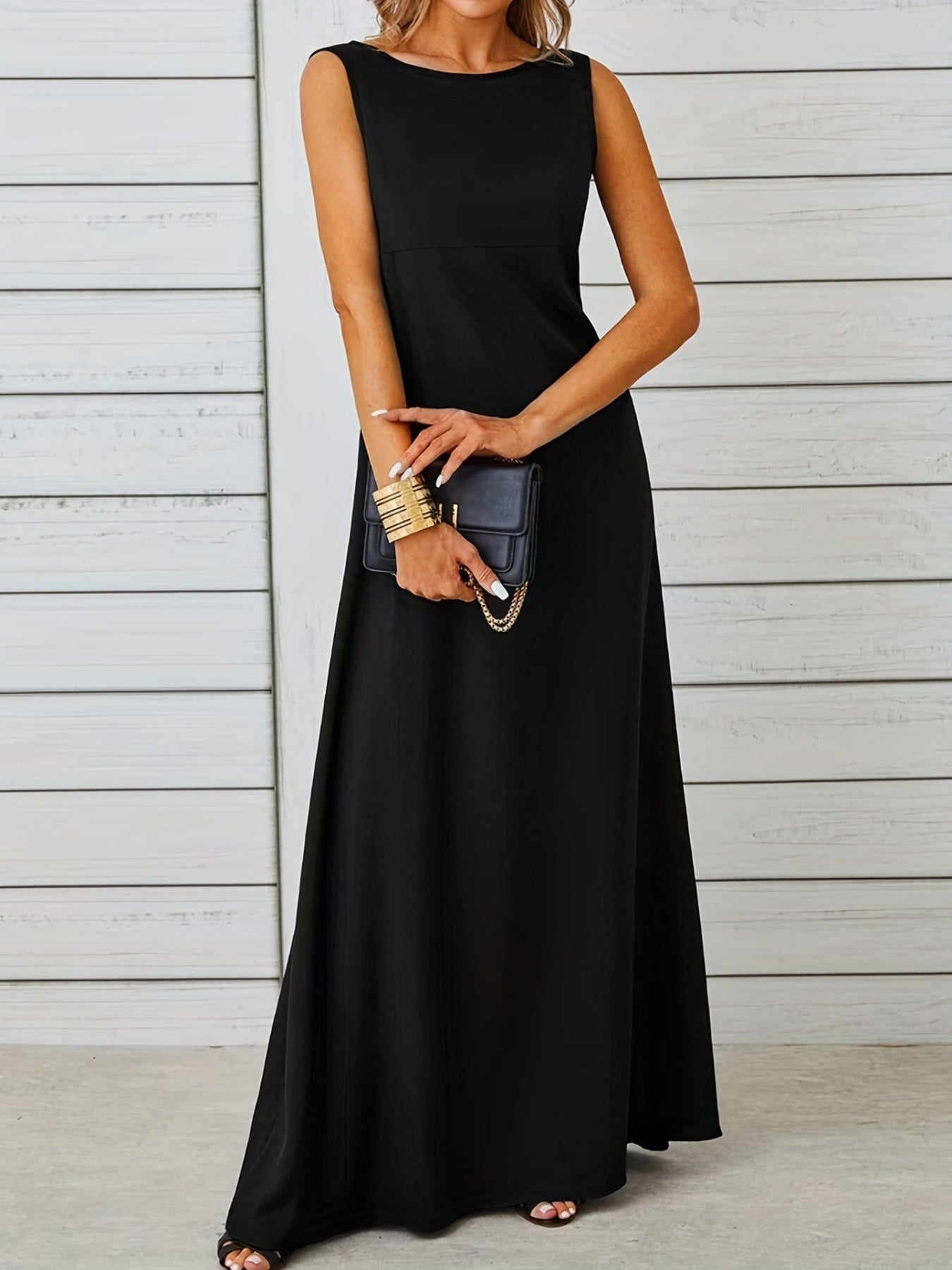 Sleeveless Flowy Maxi Dress view 4 - Shopiebay