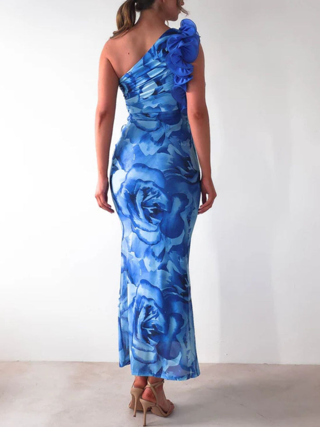 Floral Print One-Shoulder Maxi Dress - product image 10