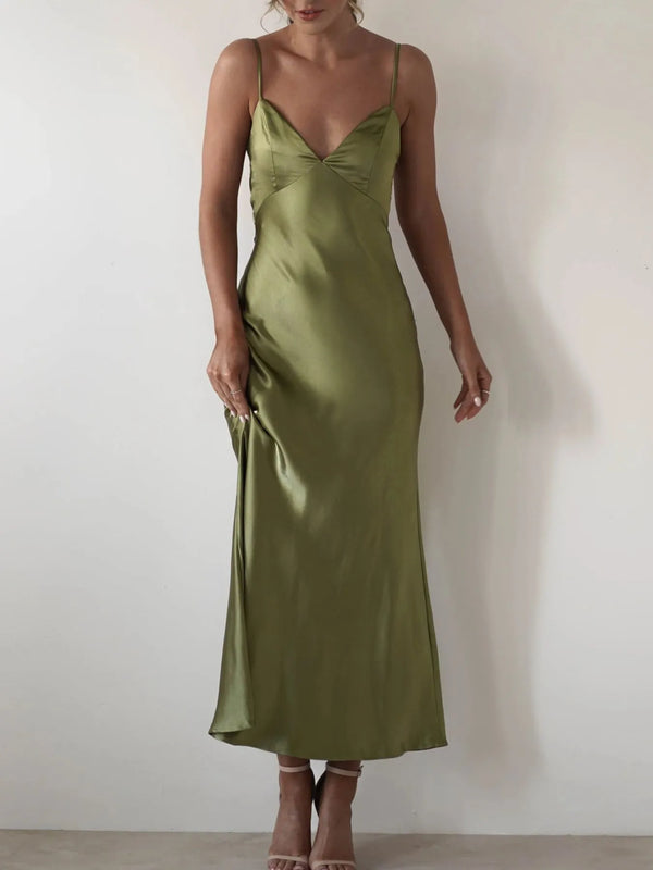 Satin Backless Cami Dress - product image 7