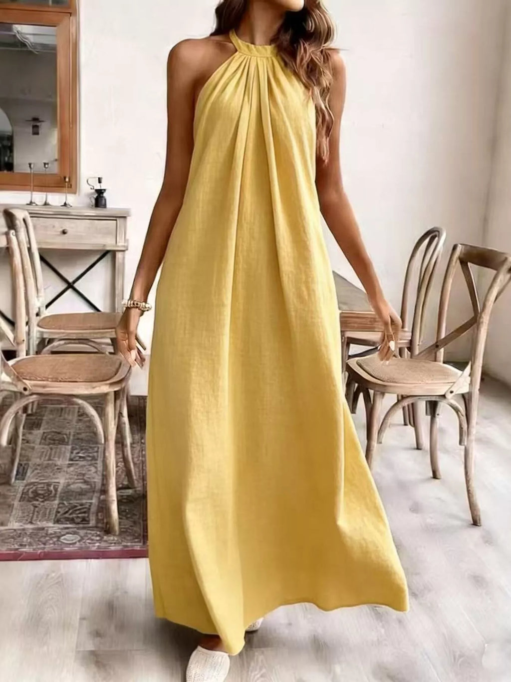 Halter Neck Maxi Dress - product image 4