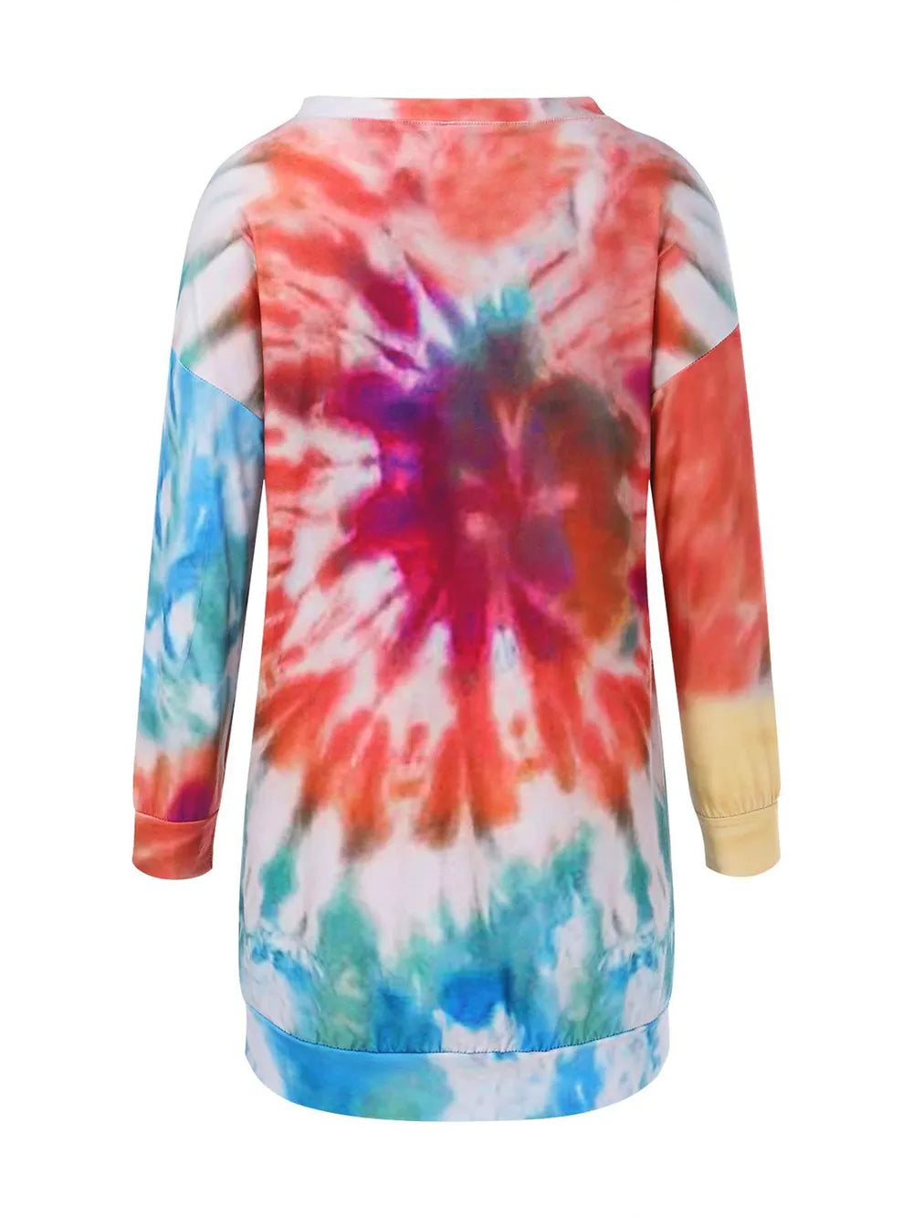 Tie-Dye Round Neck Long Sleeve Dress - product image 3