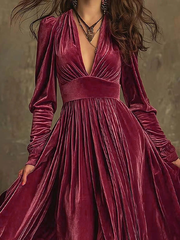 Ruffled Hem Long Sleeve Dress - product image 13
