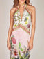 Printed Halter Neck Backless Maxi Dress - product image 3