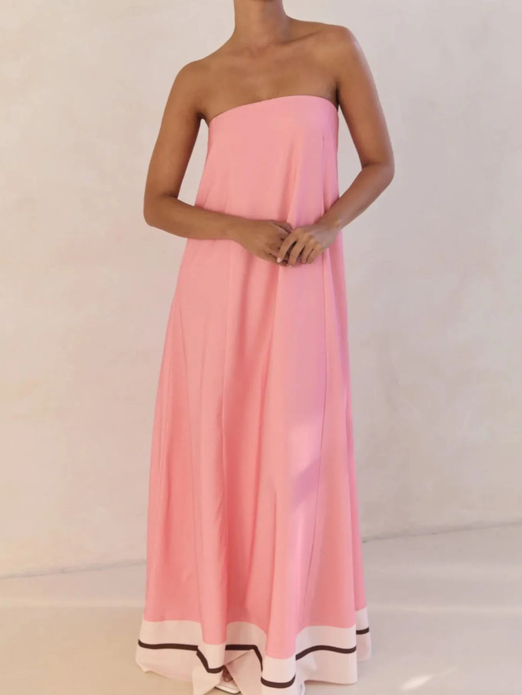 Smocked Printed Tube Maxi Dress - product image 29