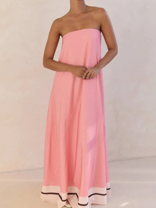 Smocked Printed Tube Maxi Dress - product image 29