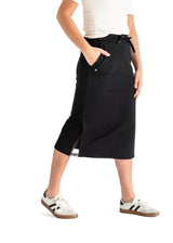 Abbie Mesh Detail Knit Midi Skirt