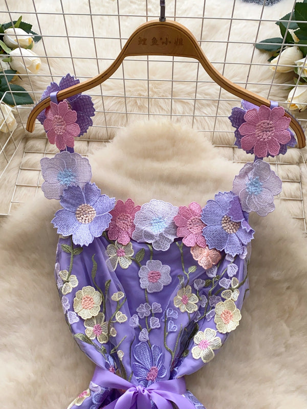 Floral Tie Waist Mini Dress - product image 19