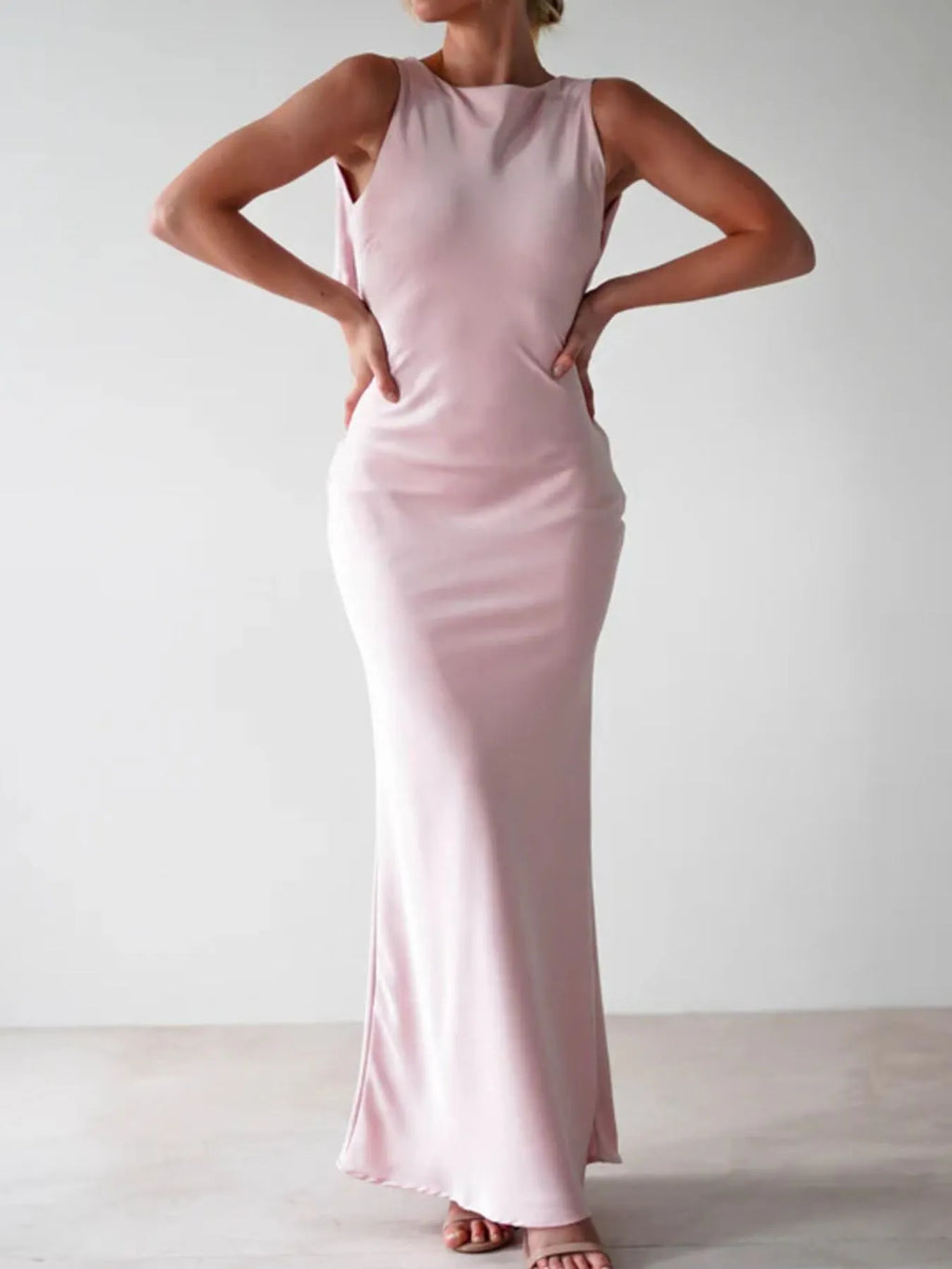 Satin Sleeveless Maxi Dress - product image 15