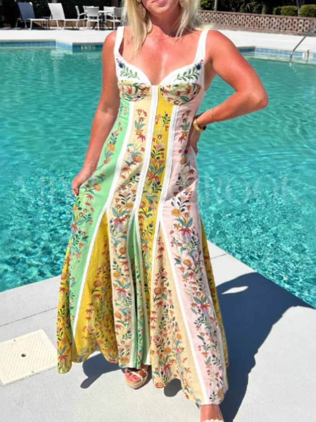 Floral Print Sweetheart Neck Cami Dress - product image 7