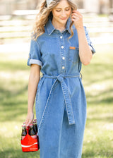 Ada Denim Midi Dress