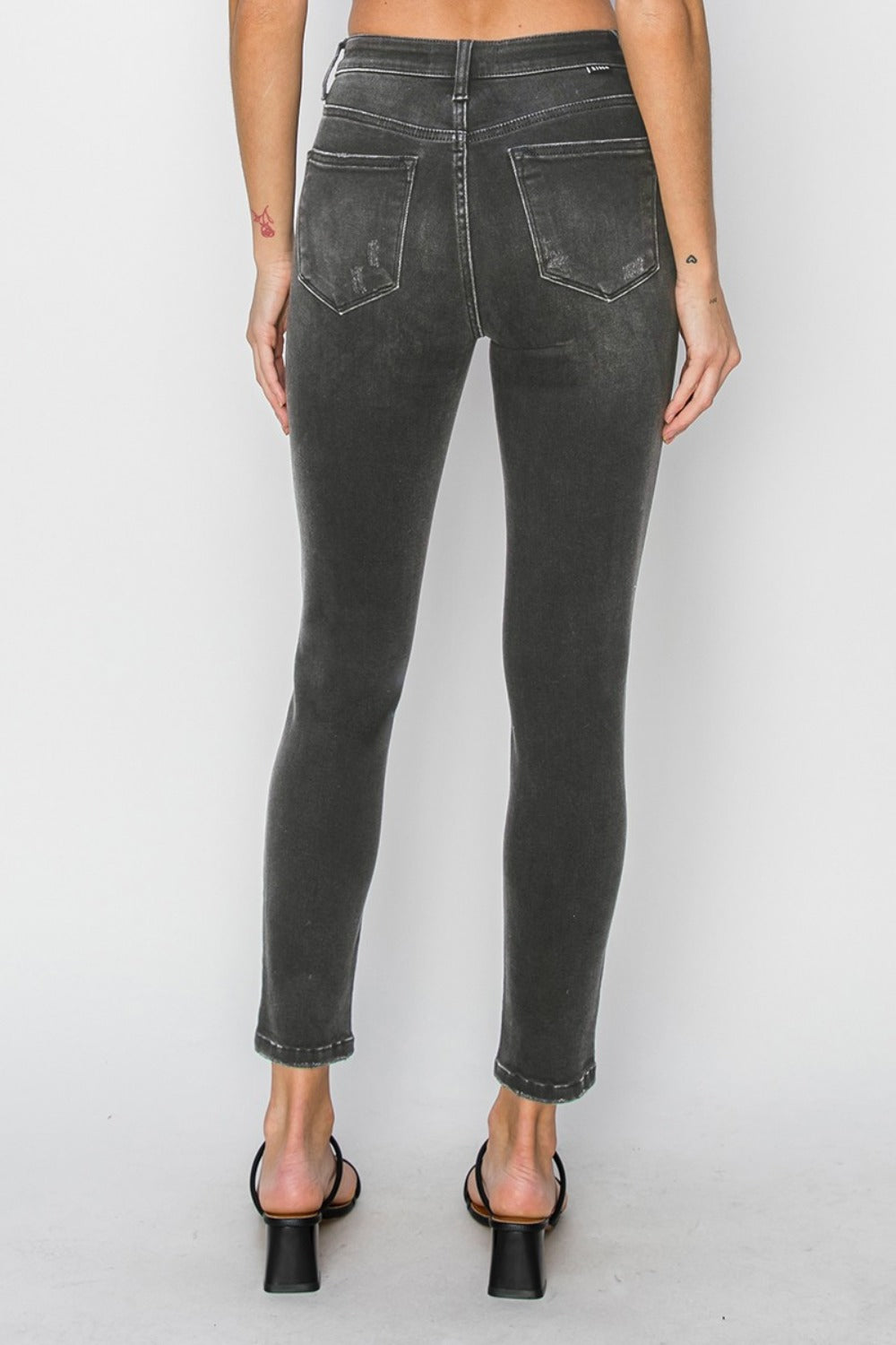 RISEN Full Size High Rise Ankle Skinny Jeans