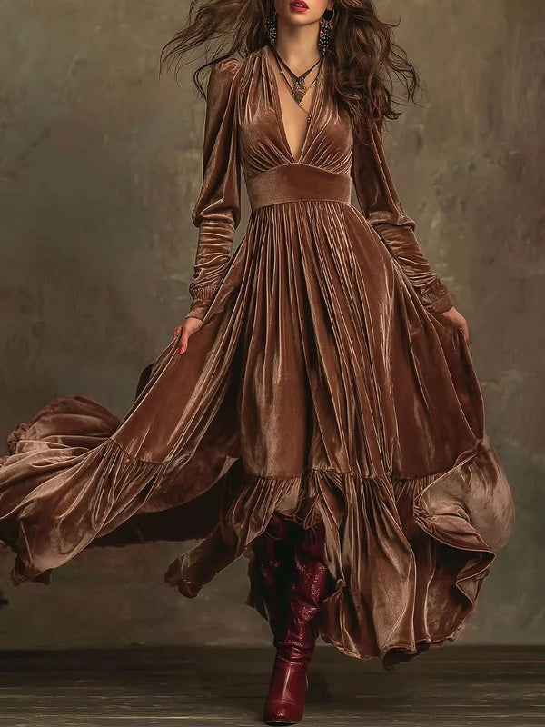 Ruffled Hem Long Sleeve Dress - product image 7